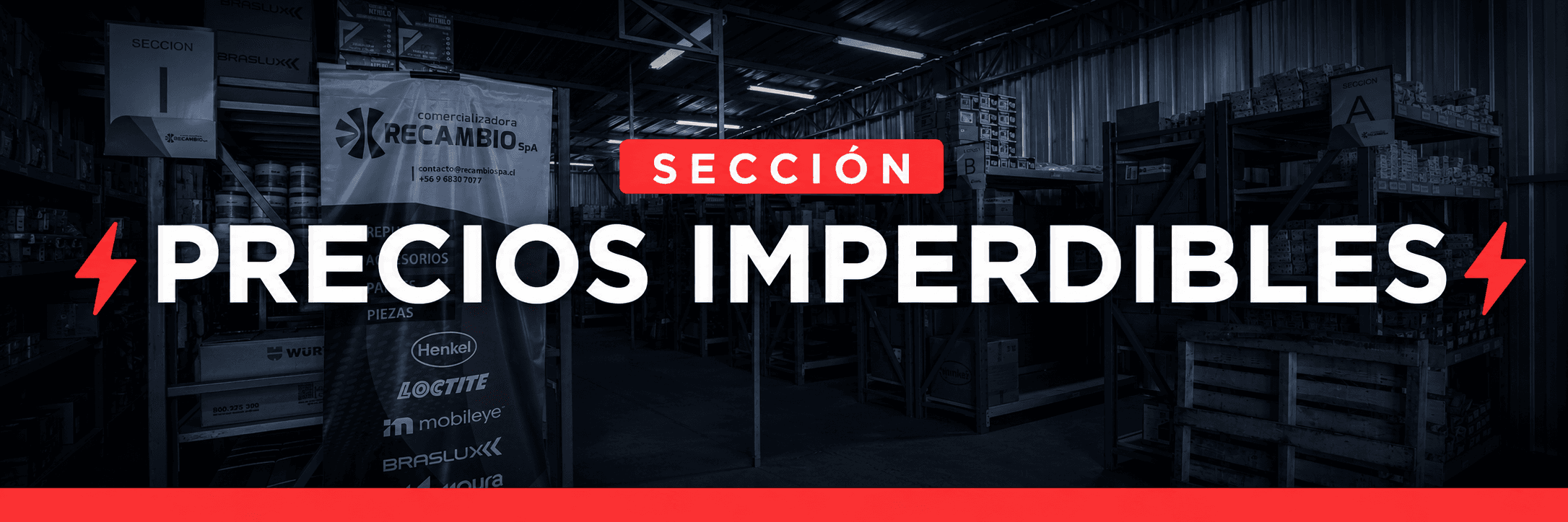 Sección Precios Imperdibles - Comercializadora Recambio SpA